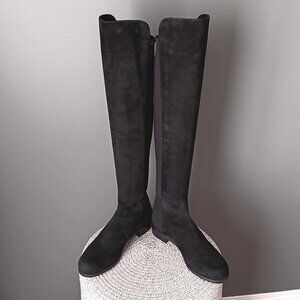 Stuart Weitzman 5050 Boot - Black Suede / Size 9.5 M / Excellent Condition